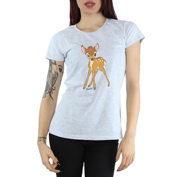 Bambi Dam/Kvinnor Klassisk Heather T-shirt XS Heather Grey Heather Grey XS