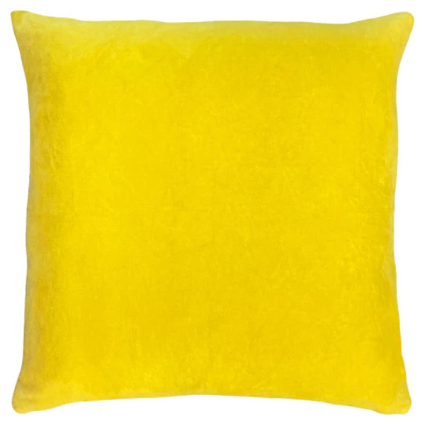 Furn Tanda Sammets Kuddfodral Kvadratisk En Storlek Citron Gul/Lila Lemon Yellow/Lilac One Size