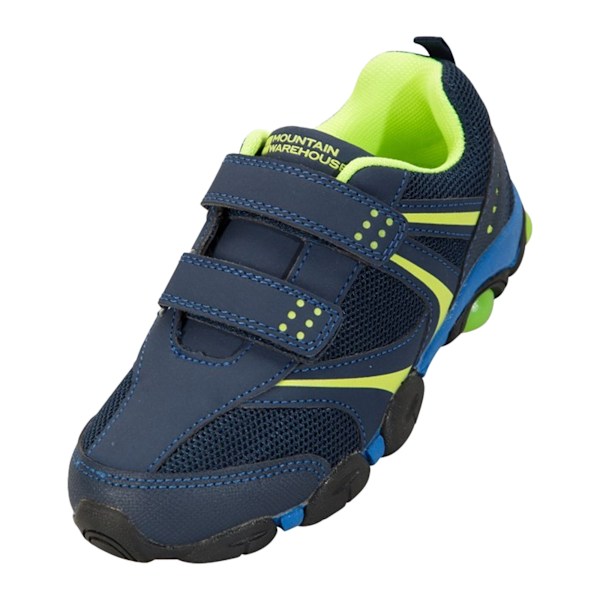 Mountain Warehouse Barn/Barn Light Up Träningsskor 6 UK Barn Navy/Lime Green 6 UK Child