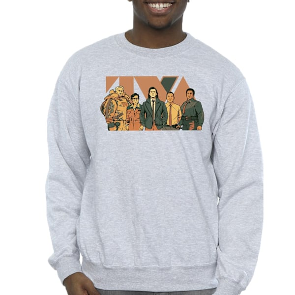 Marvel Herr Loki TVA Grupp Sweatshirt 3XL Sports Grey Sports Grey 3XL
