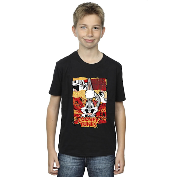 Looney Tunes Boys Bugs Rabbit Comic Nyår T-Shirt 9-11 År Black 9-11 Years