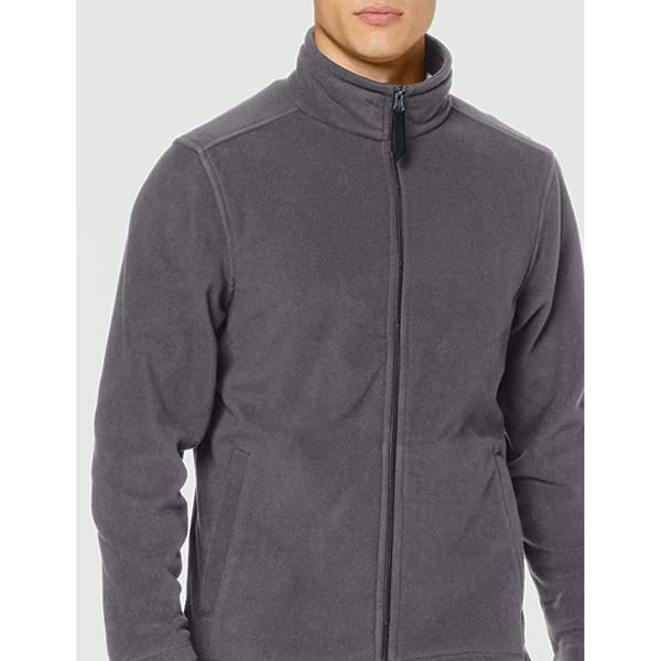 Regatta Herr Plain Micro Fleece Full Zip Jacka (Layer Lite) 2X Seal Grey 2XL