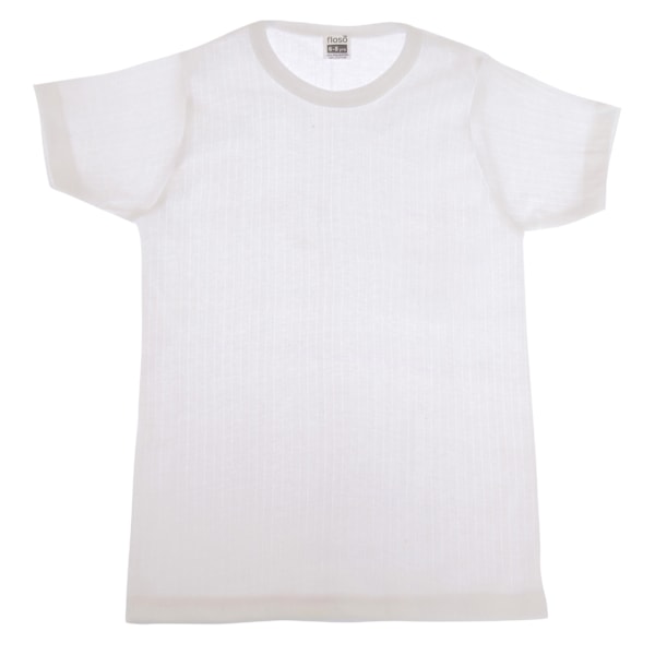 FLOSO Unisex Barn/Barn Termounderkläder Kortärmad T-shirt White Chest: 18-20inch, 46-51 cm (Age 2-3