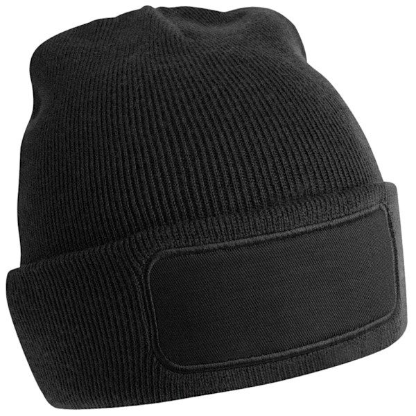 Beechfield Original Patch Återvunnen Beanie One Size Svart Black One Size