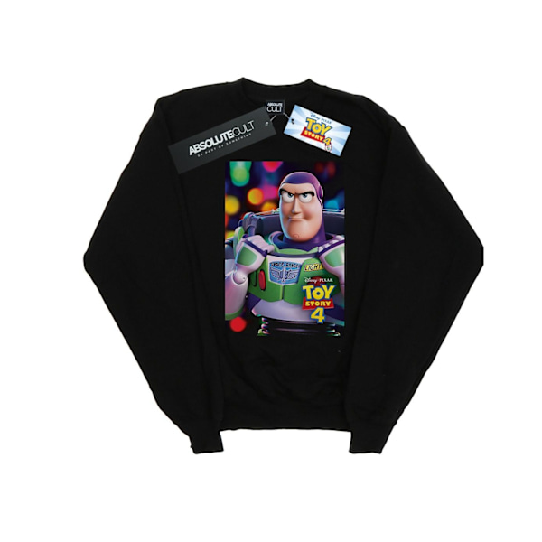 Disney Boys Toy Story 4 Buzz Lightyear Poster Sweatshirt 9-11 år Black 9-11 Years