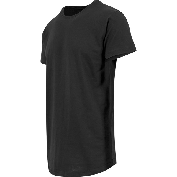 Bygg ditt varumärke Herrformad lång, kortärmad T-shirt 2XL svart Black 2XL