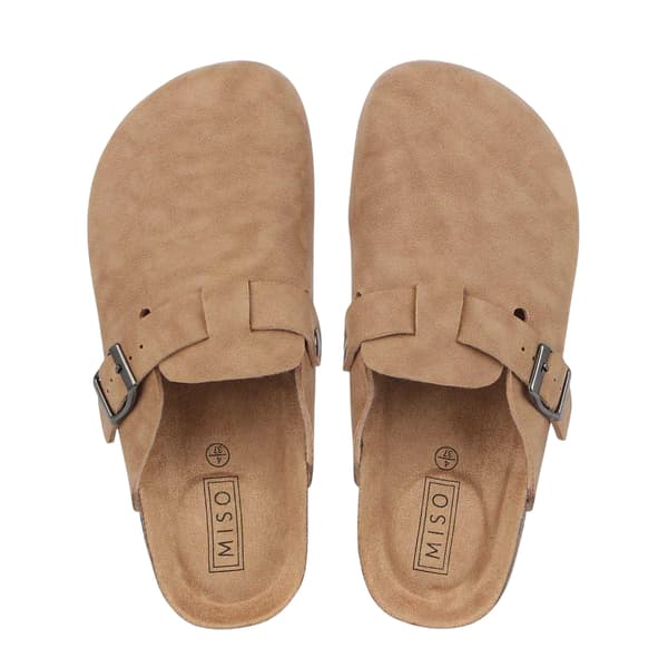 Miso Dam Faux Mocka Flatform-tofflor 40 EU Sand Sand 7 UK