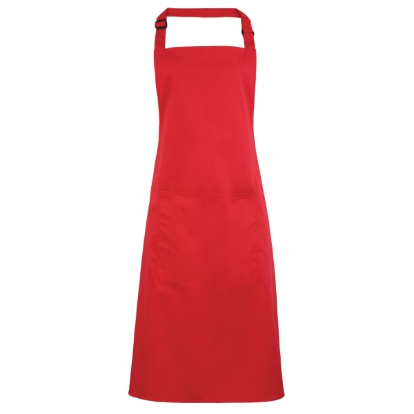 Förkläde i bästa färger för damer/damer med ficka/arbetskläder Red One Size