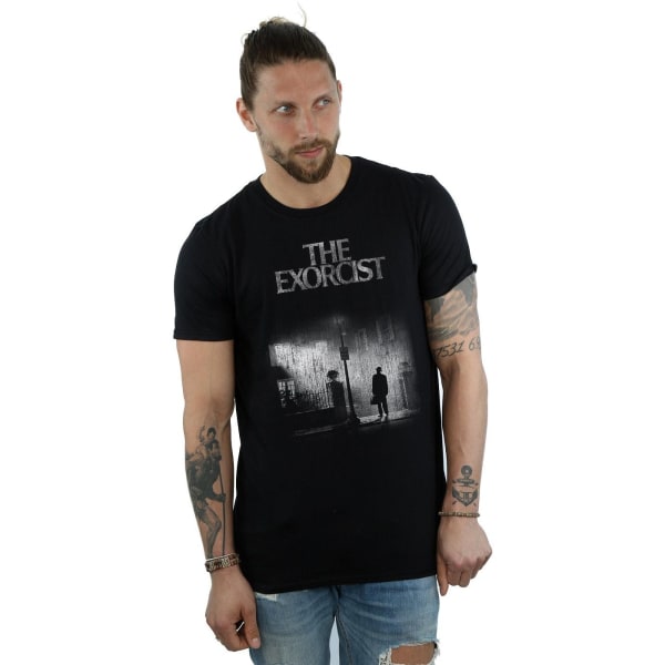 The Exorcist Mens Mono Distressed Poster T-Shirt XL Svart Black XL