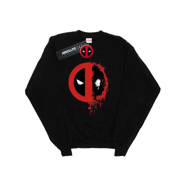 Marvel Womens/Ladies Deadpool Split Splat Logo Sweatshirt M Bla Black M