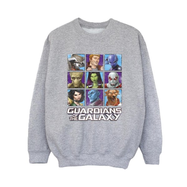 Guardians Of The Galaxy Boys Character Squares Sweatshirt 12-13 Sports Grey 12-13 Years