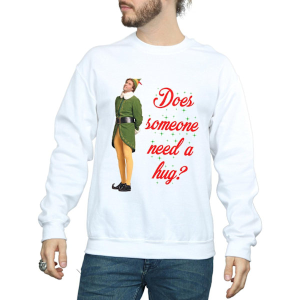 Elf Herr Hug Buddy Sweatshirt XXL Vit White XXL