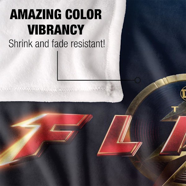 The Flash Logga Filt One Size Flerfärgad Multicoloured One Size
