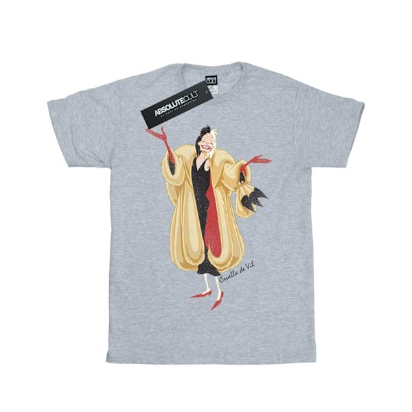 Disney Boys 101 Dalmatians Classic Cruella De Vil T-Shirt 12-13 Sports Grey 12-13 Years
