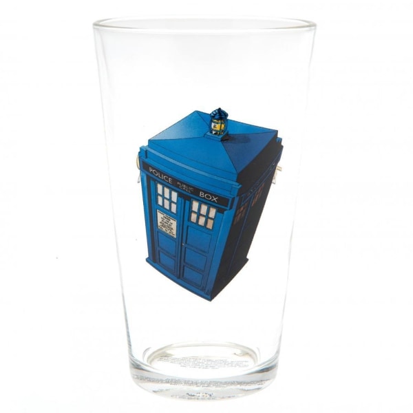 Doctor Who Stort Glas One Size Blå Blue One Size