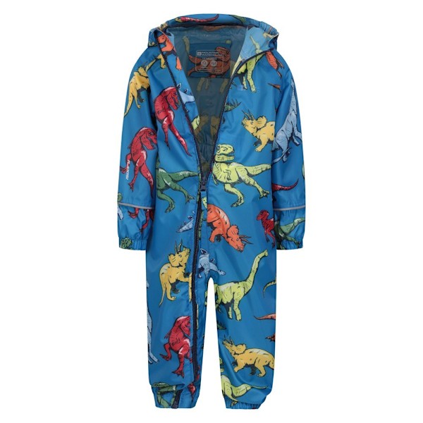 Mountain Warehouse Barnkläder/Barn Puddle Dinosaurie Regnställ 9-12 månader Blue 9-12 Months