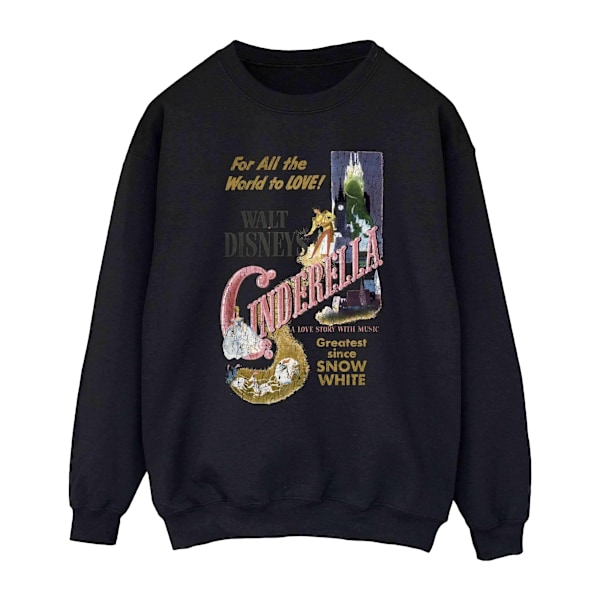 Cinderella Dam/Dam Poster Sweatshirt S Svart Black S