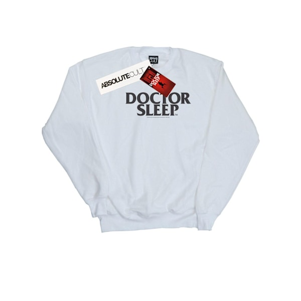 Doctor Sleep Herr Text Logo Sweatshirt L Vit White L