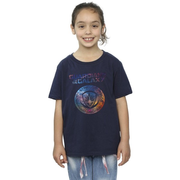 Marvel Girls Guardians Of The Galaxy Stars Fill Logo Bomull T-S Navy Blue 12-13 Years