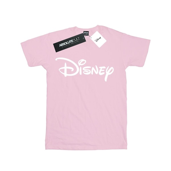 Disney Womens/Ladies Classic Logo Bomull Boyfriend T-Shirt XL B Baby Pink XL