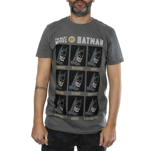 DC Comics Herr The Many Moods Of Batman T-Shirt L Charcoal Charcoal L