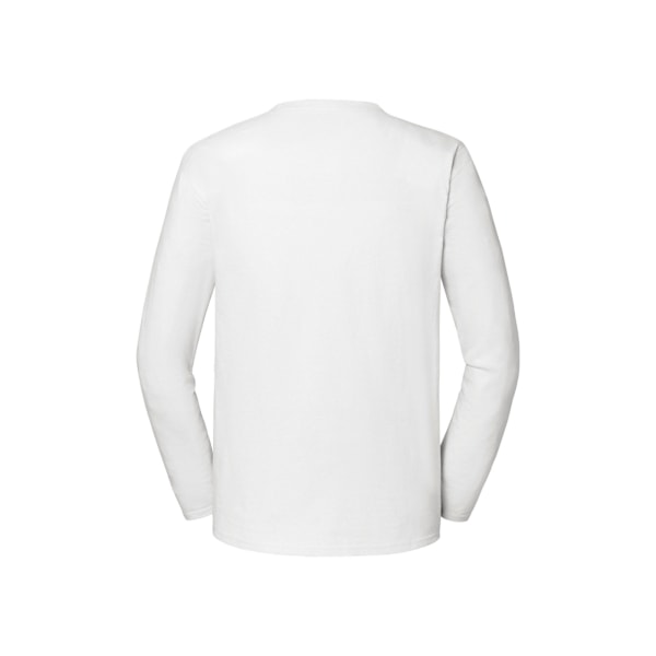 Fruit of the Loom Mens Iconic Premium Plain Long-Sleeved T-Shir White 4XL