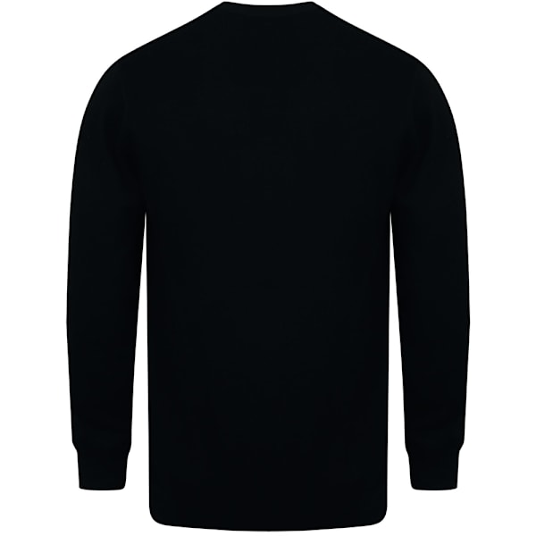 Henbury Herr V-hals Knapp Fin Stickad Cardigan M Svart Black M