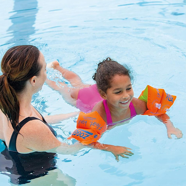 Zoggs Baby Swimming Armbands 6-12 år Orange/Grön Orange/Green 6-12 Years