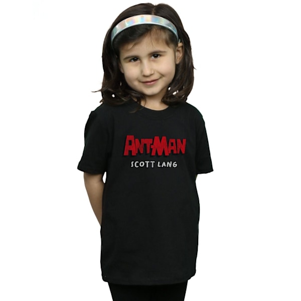 Marvel Girls Ant-Man AKA Scott Lang Bomull T-shirt 5-6 år Svart Black 5-6 Years