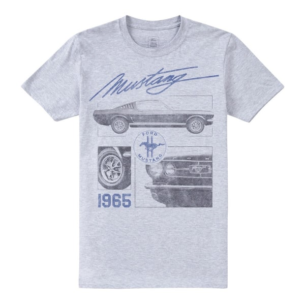 Ford Mens Mustang 1965 T-shirt XXL Sports Grey Sports Grey XXL