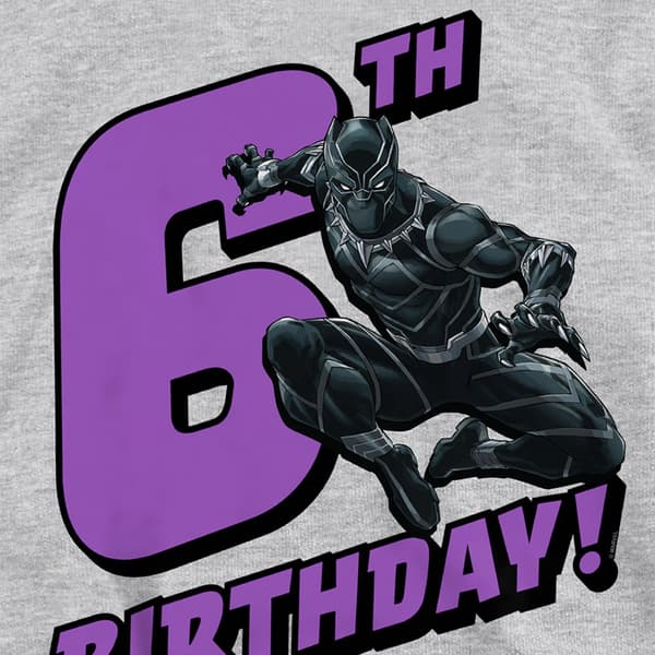 Black Panther Barn/Barn Heather Pull Over 6-årsdag Hoodie Athletic Heather 5-6 Years