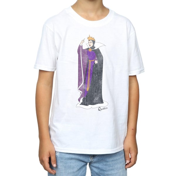 Disney Boys Snövit Klassisk Evil Queen Grimhilde T-shirt 7-8 White 7-8 Years