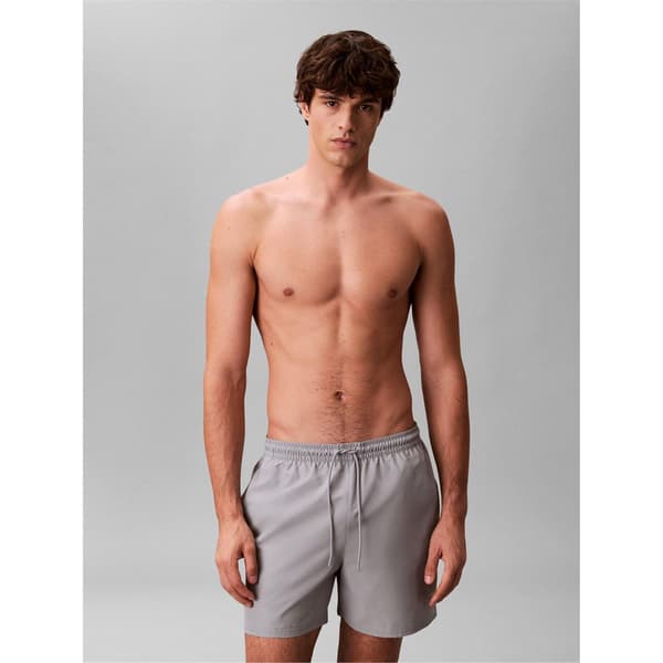 Calvin Klein Herr Logotyp Badshorts S Misty Grey Misty Grey S