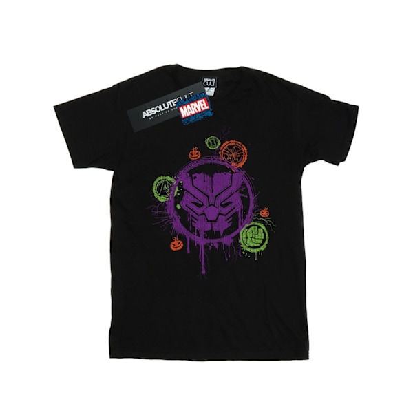 Marvel Womens/Ladies Avengers Panther Halloween Icon Cotton Boy Black 5XL