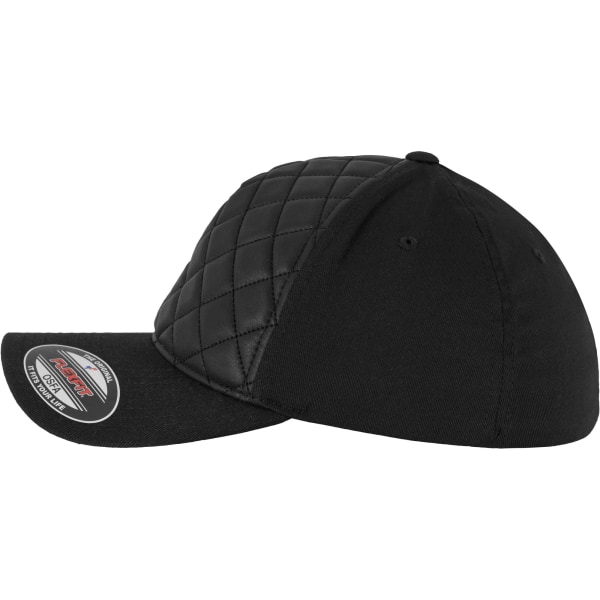 Flexfit By Yupoong Unisex Adults Diamond Quilted Cap Youth Blac Black Youth