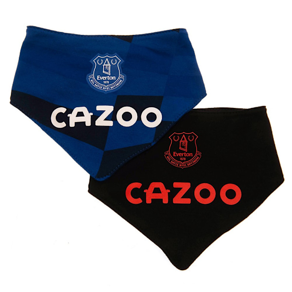 Everton FC Baby Bibs Set (2-pack) One Size Svart/Kunglig Blå Black/Royal Blue One Size