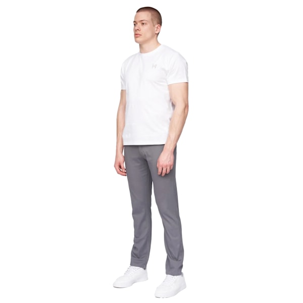 Henleys Mens Visit Chinos 34R Grå Grey 34R