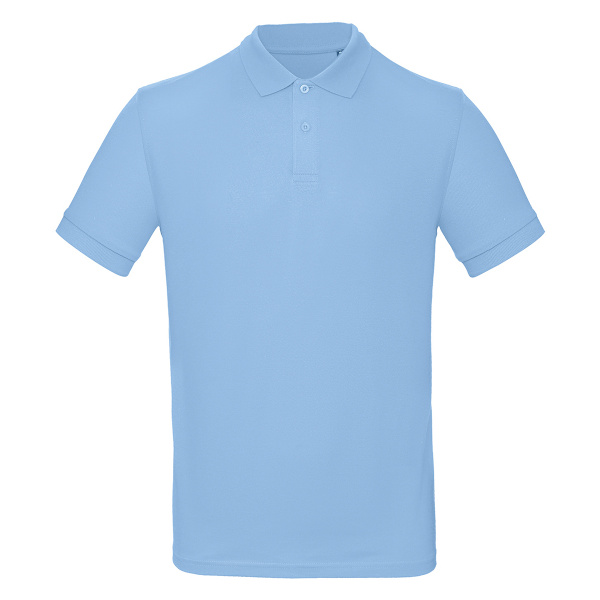 B&C Collection Herr Inspire Polotröja L Himmelblå Sky Blue L