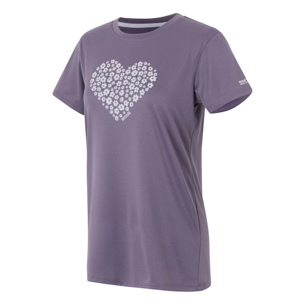 Regatta Dam/Dam Fingal IX Hjärta T-shirt 10 UK Purple Sage Purple Sage 10 UK
