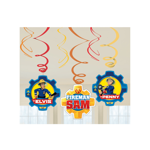 Brandman Sam Swirl Streamers (6-pack) En Storlek Flerfärgad Multicoloured One Size