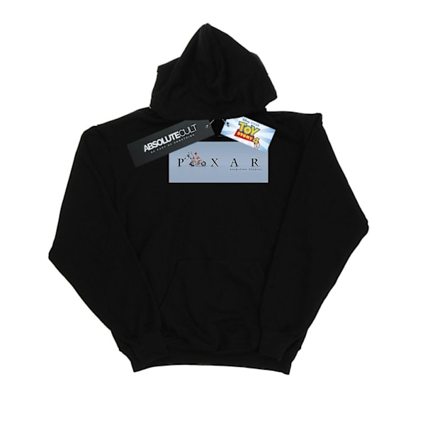 Disney Girls Toy Story 4 Duke Caboom Pixar Studios Logo Hoodie Black 9-11 Years