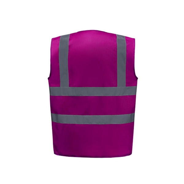 Yoko herr High-Vis väst S hallon Raspberry S
