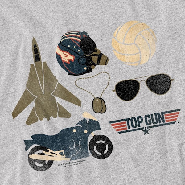 Top Gun Herr T-Shirt XXL Sport Heather Sport Heather XXL