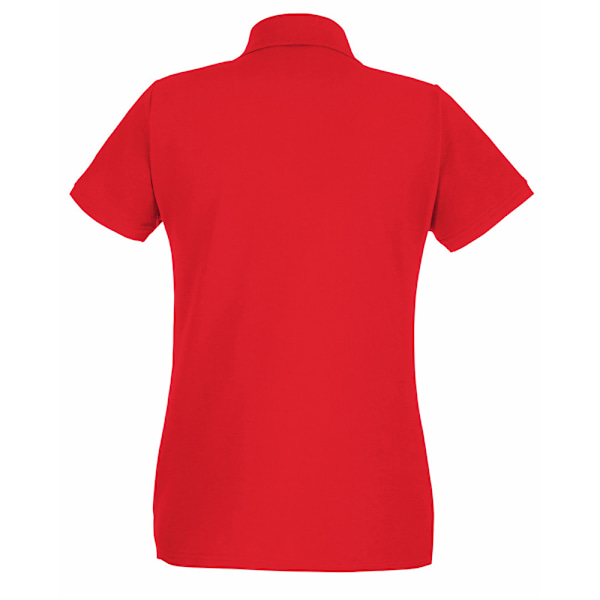 Fruit of the Loom Dam/Damer Premium Fitted Kortärmad Polo Red M