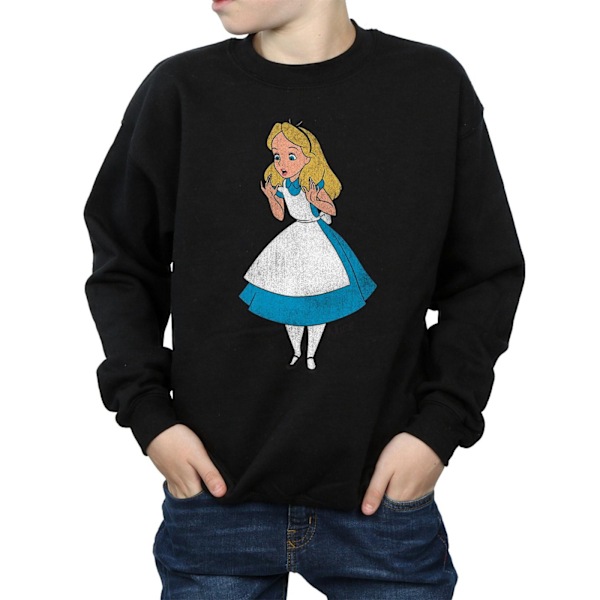 Disney Boys Alice In Wonderland Classic Alice Sweatshirt 7-8 år Black 7-8 Years