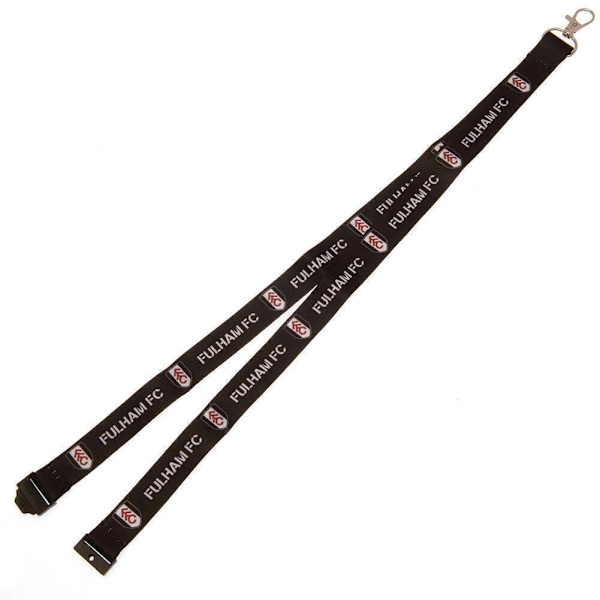 Fulham FC Lanyard One Size Svart/Vit Black/White One Size