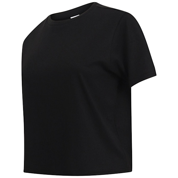 SF Dam/Dam Boxy Crop T-Shirt XS Svart Black XS