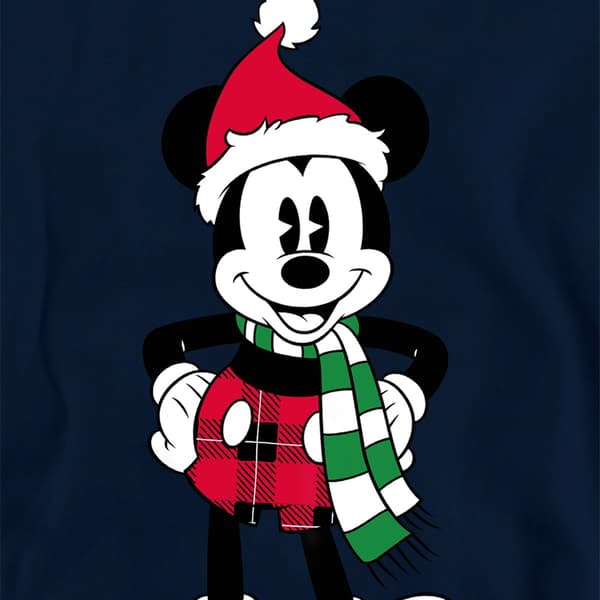 Disney Barn/Barn Mickey Mouse Tartan Julhuvtröja 5-6 Navy 5-6 Years