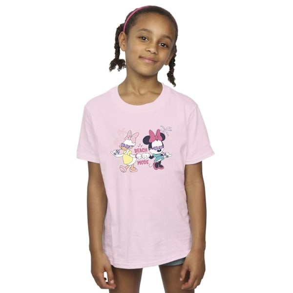 Disney Girls Minnie Daisy Beach Mode Bomull T-shirt 9-11 år Baby Pink 9-11 Years