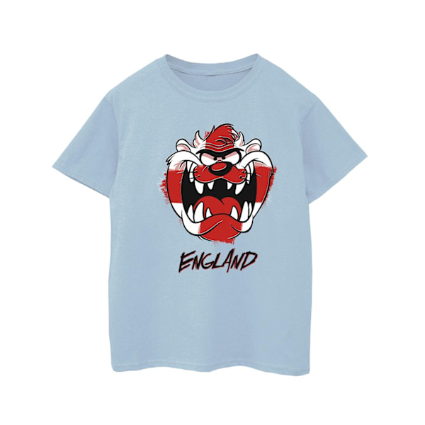 Looney Tunes Girls Taz England Face Bomull T-shirt 5-6 år Ba Baby Blue 5-6 Years